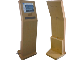 The Wooden Kiosk unit is designed for in environments where aesthetic appearance is paramount. With the wide range of wooden finishes, this traditionally designed unit would sit perfectly in the lobby of a five-star hotel.