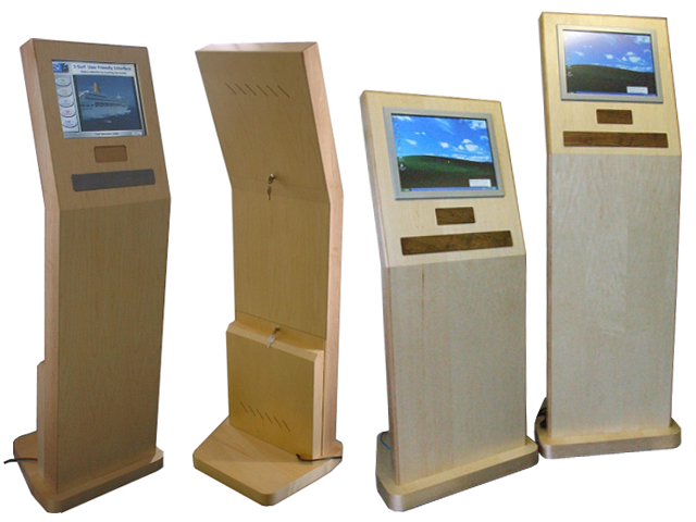 The Wooden Kiosk unit is designed for in environments where aesthetic appearance is paramount. With the wide range of wooden finishes, this traditionally designed unit would sit perfectly in the lobby of a five-star hotel.