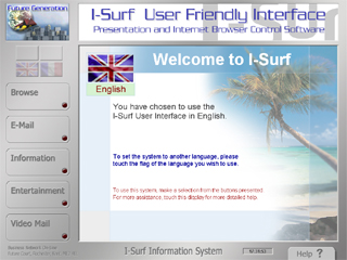 I-Surf is designed to enable reliable and controlled kiosk environments. This fully customisable, secure graphical user interface, is ideal for both supervised and un-supervised locations.