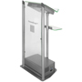 Glass Lectern Unit with 15'' finger and stylus touch screen